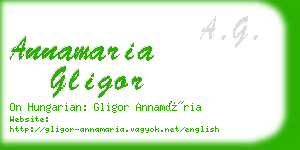 annamaria gligor business card